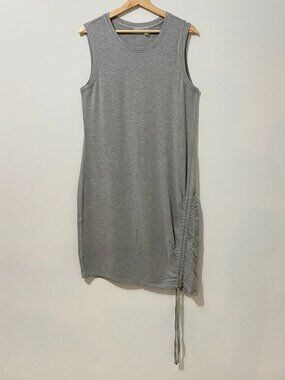 Zella Midi Cinched Sleeveless Modal Dress Nordstrom Athleisure Stretch Sporty